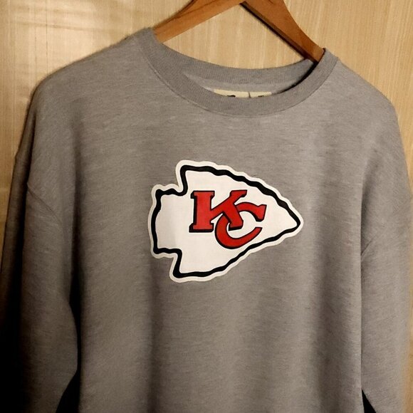 Fanatics Mens New Kansas City Chiefs Grey Logo Sweatshirt 2XLT - Picture 3 of 6